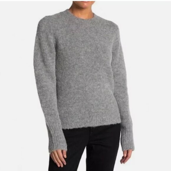 J. CREW Point Sur Alpaca Wool Crew Neck Sweater Pullover Knit in Gray Women's XS - Picture 7 of 8
